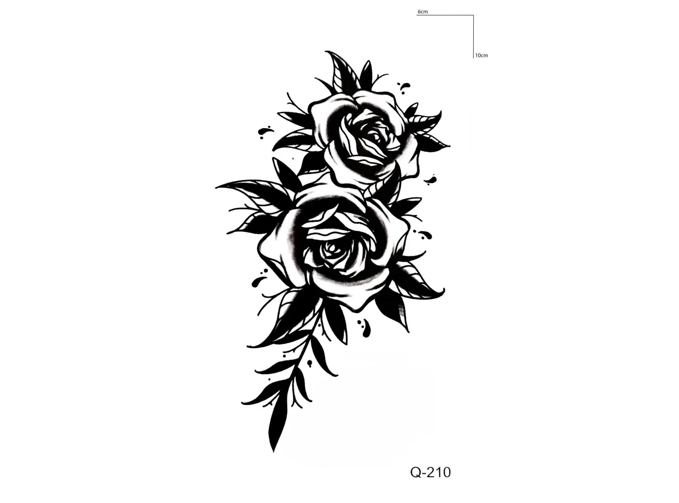 Gül Mini Geçici Dövme Tattoo