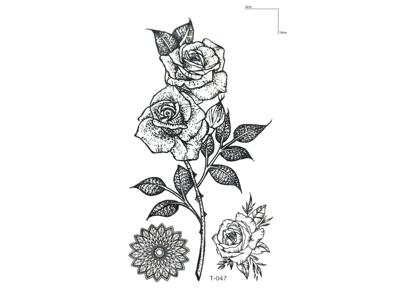 Gül Mini Geçici Dövme Tattoo