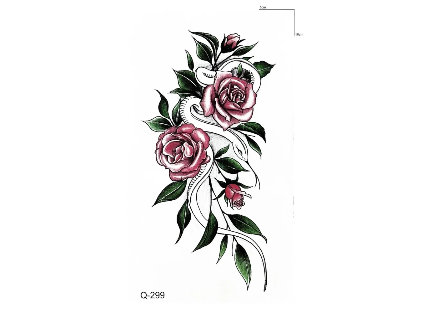 Gül Mini Geçici Dövme Tattoo