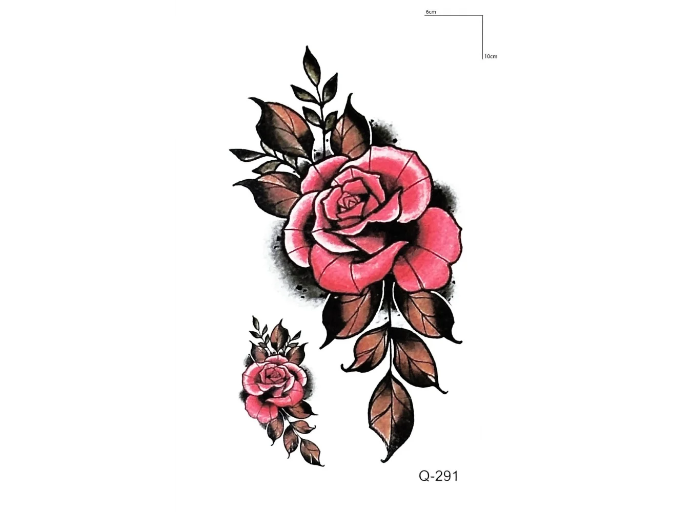 Gül Mini Geçici Dövme Tattoo