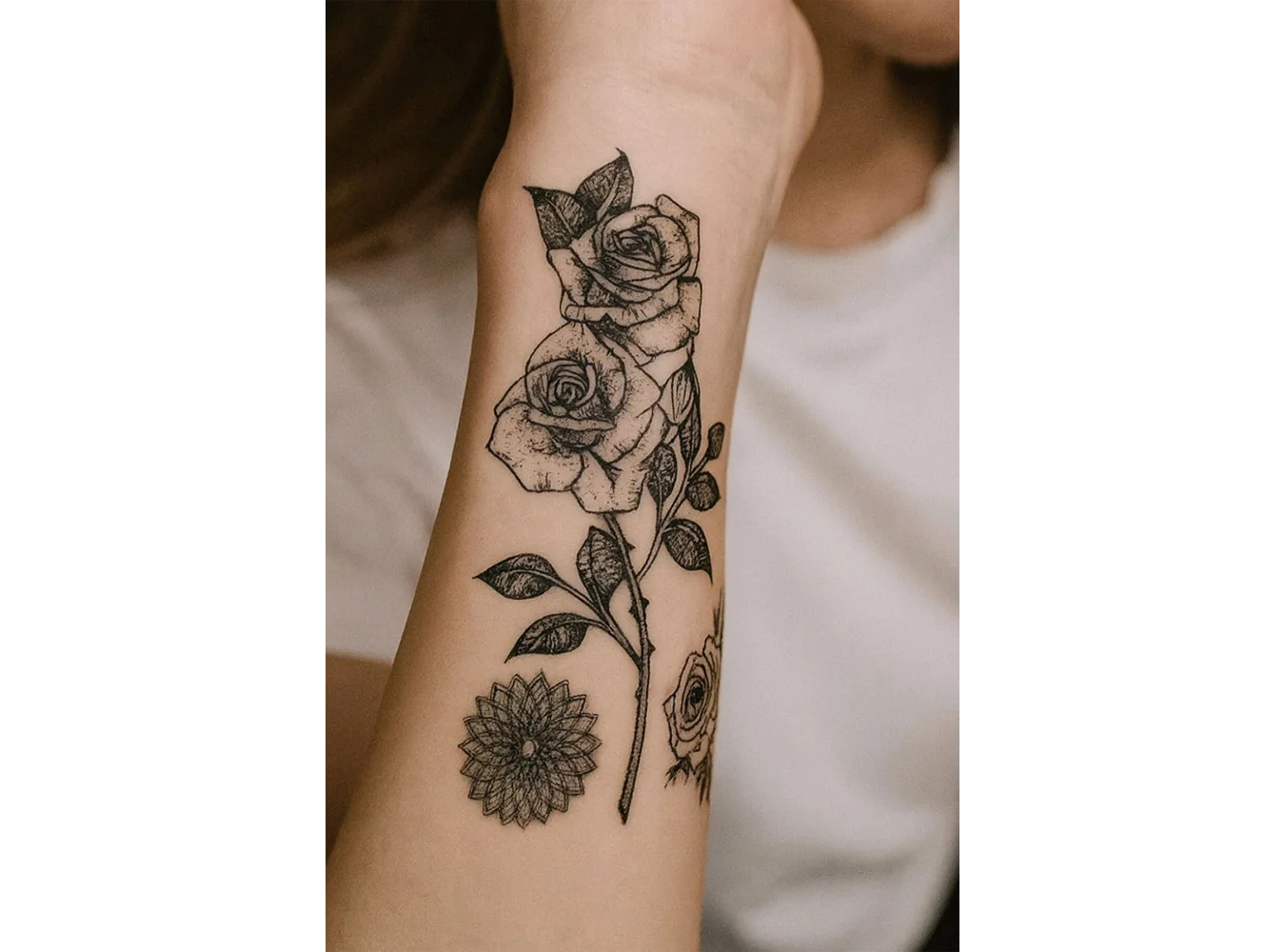 Gül Mini Geçici Dövme Tattoo