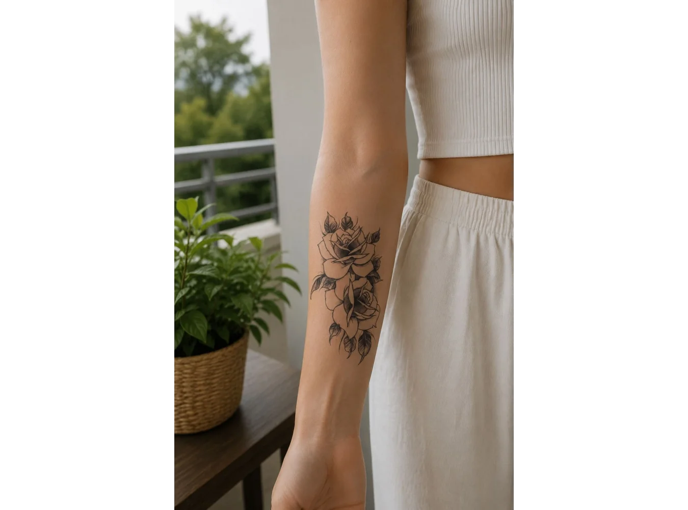 Gül Mini Geçici Dövme Tattoo