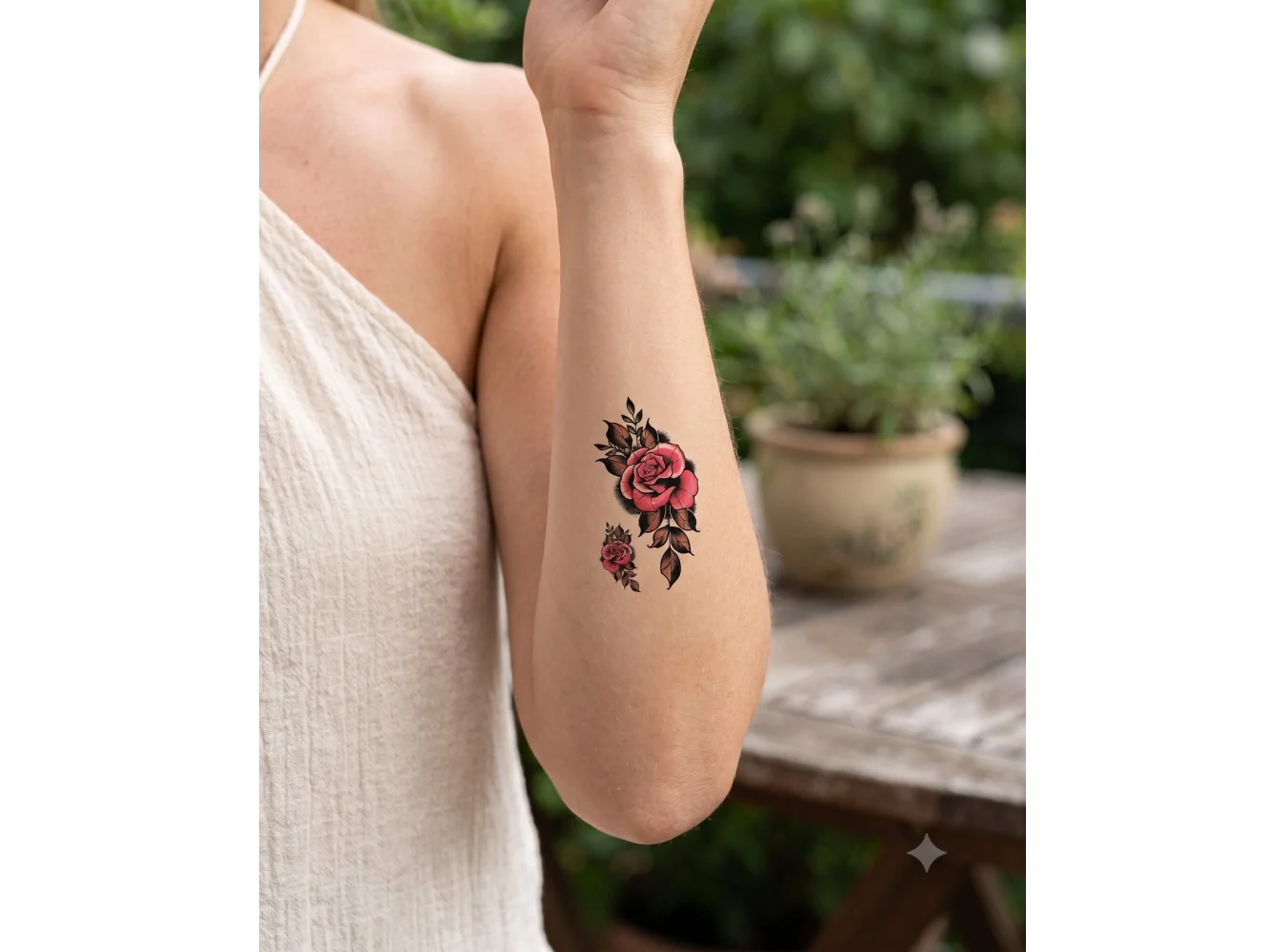 Gül Mini Geçici Dövme Tattoo