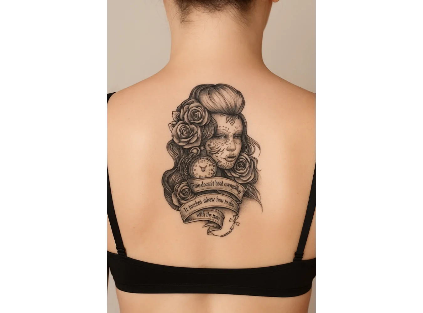 Kadın Figürlü Geçici Dövme Tattoo