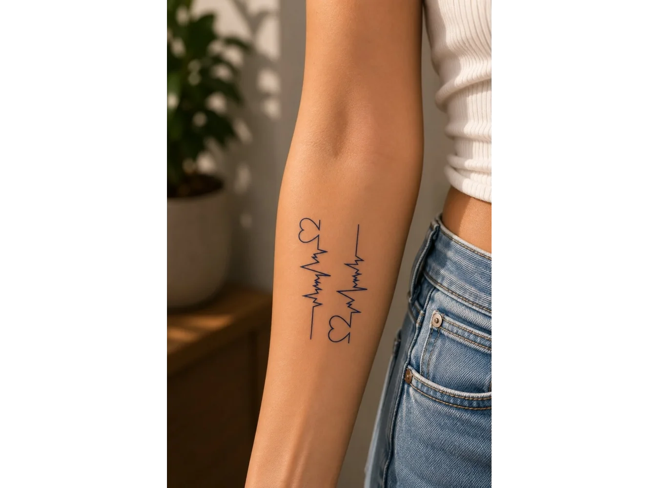 Kalp Ritim Mini Geçici Dövme Tattoo
