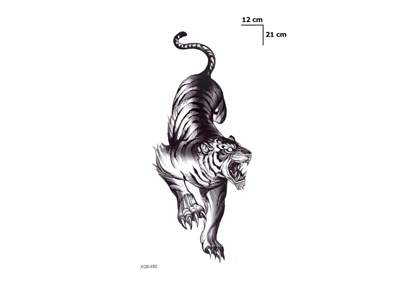 Kaplan Dövme Geçici Tattoo