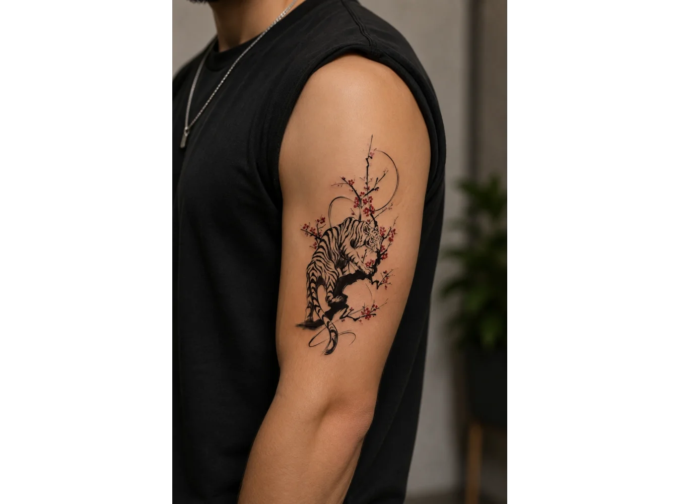 Kaplan Dövme Geçici Tattoo