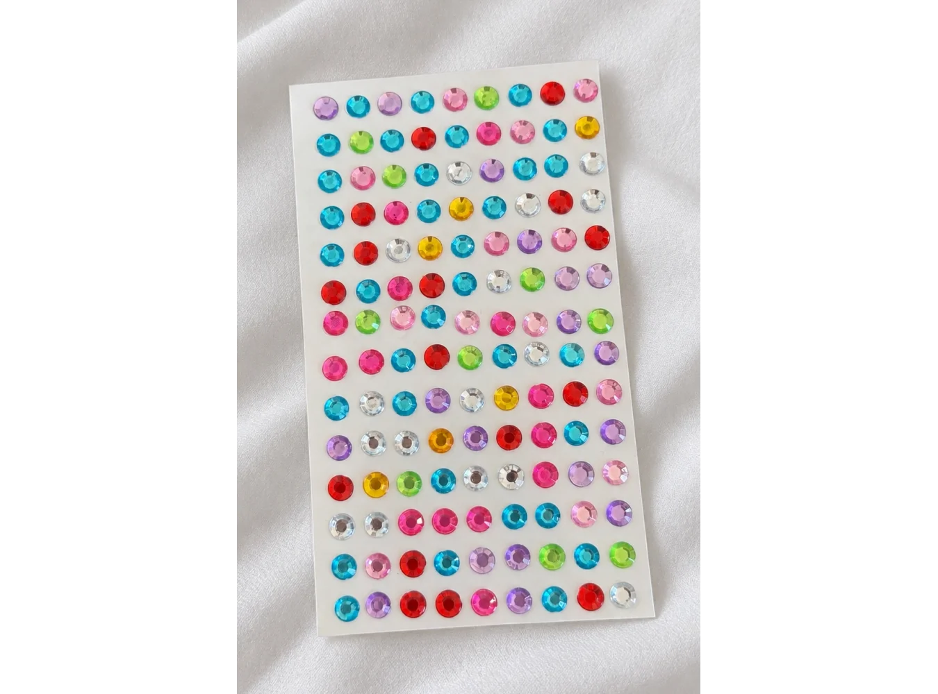 Karışık Renk Daire Figürlü Yapışkanlı Taş Sticker