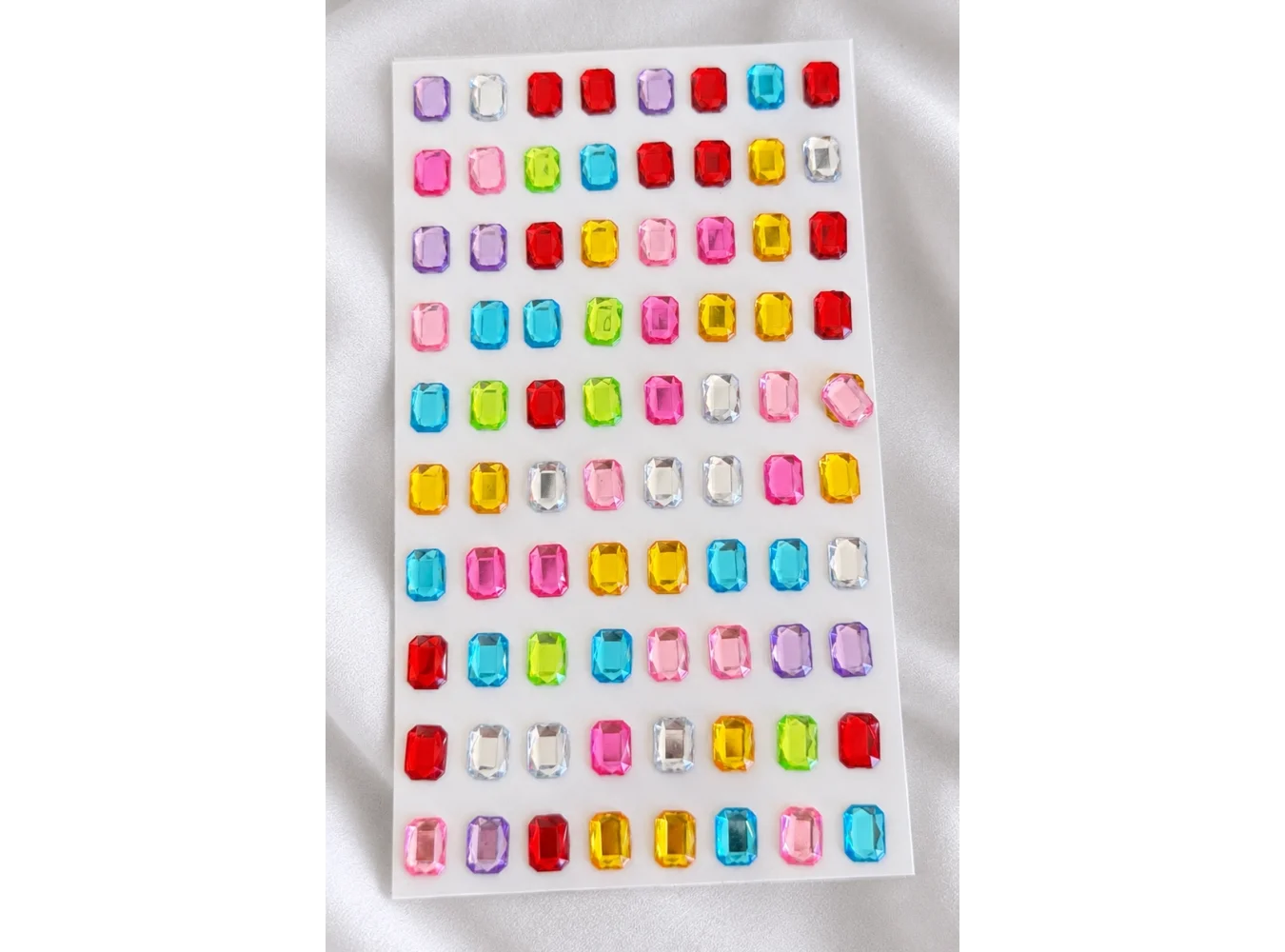 Karışık Renk Yapışkanlı Taş Sticker