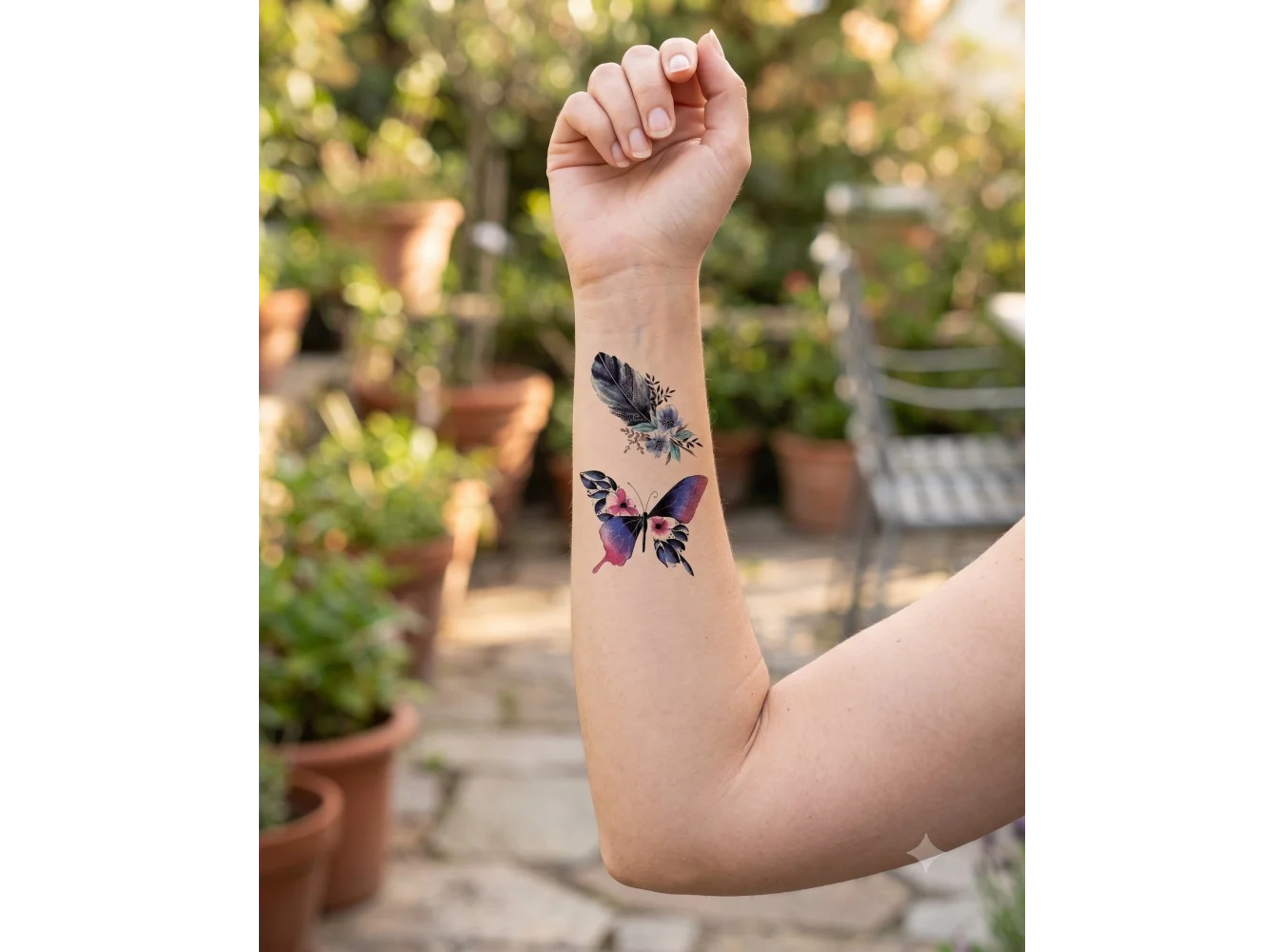 Kelebekler Mini Geçici Dövme Tattoo