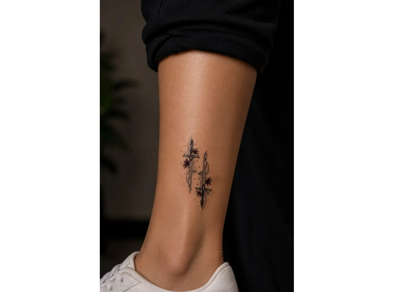 Kılıç Mini Dövme Geçici Tattoo