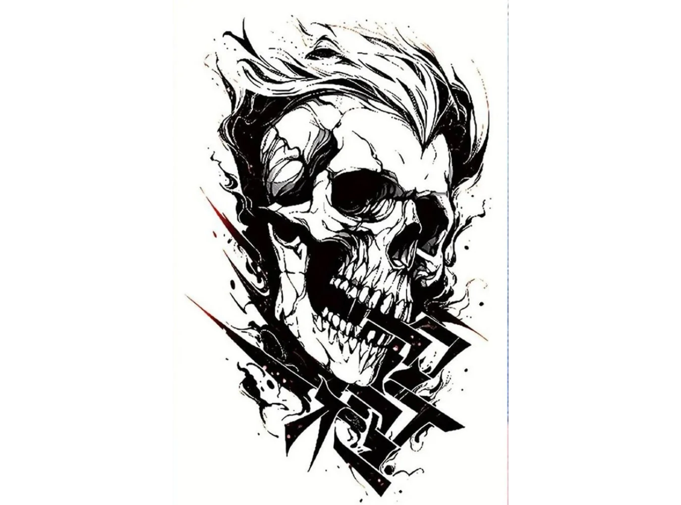 Kurukafa Geçici Dövme Tattoo