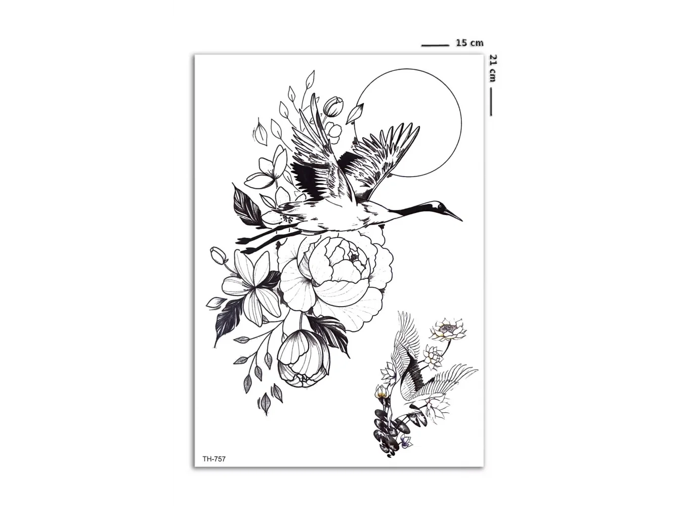 Leylek Geçici Dövme Tattoo