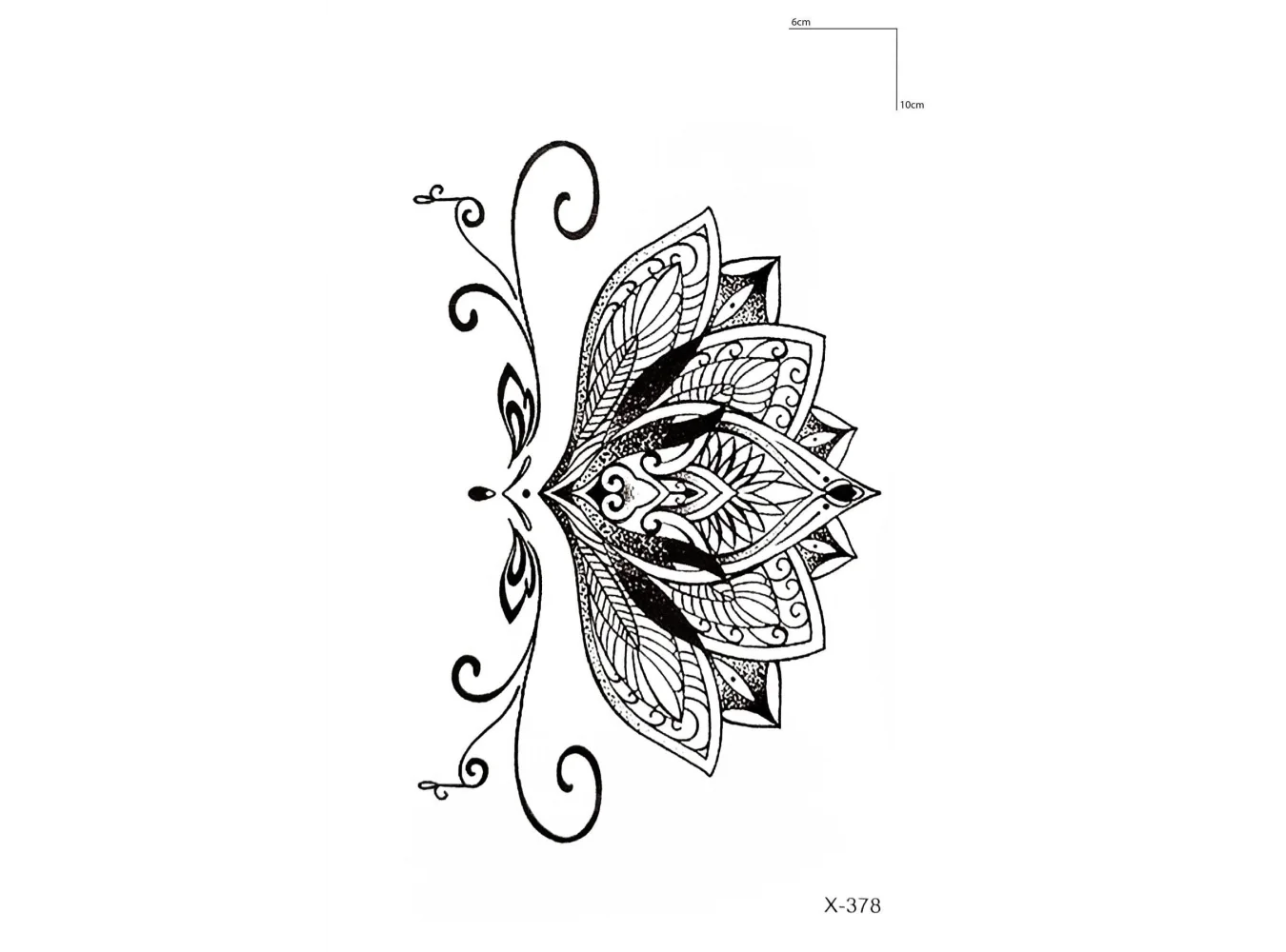 Mandala Mini Geçici Dövme Tattoo