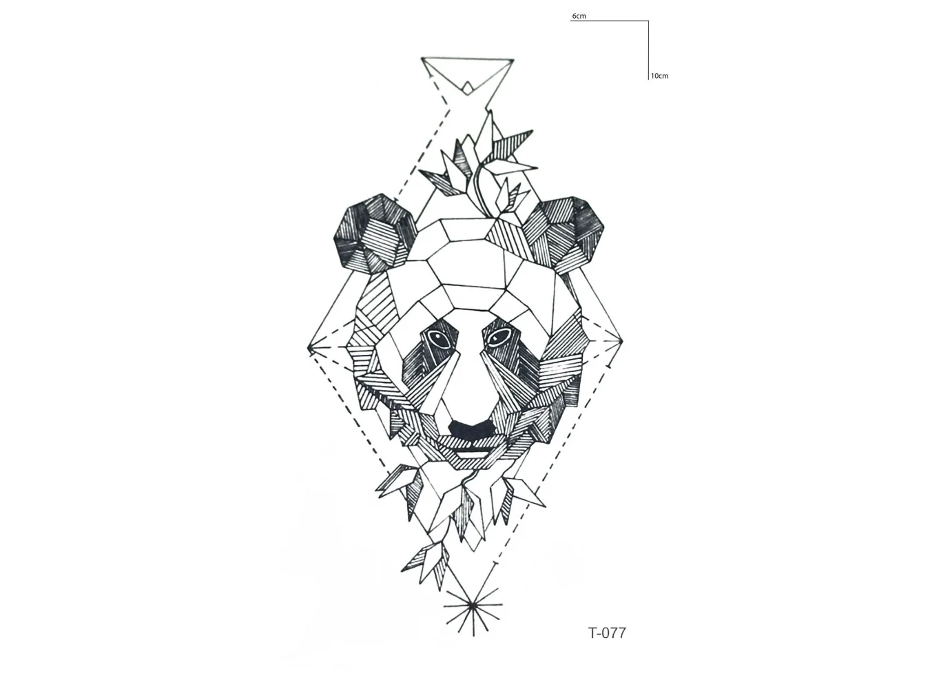 Panda Mini Geçici Dövme Tattoo