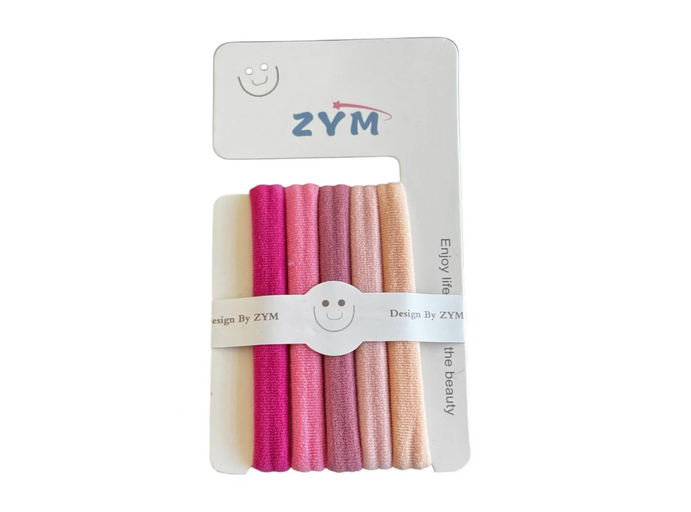 Pembe Renk 5li Lastik Toka Set