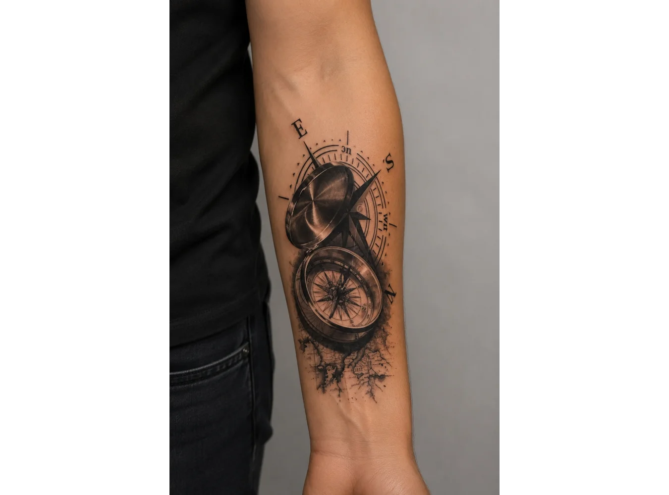 Pusula Geçici Dövme Tattoo