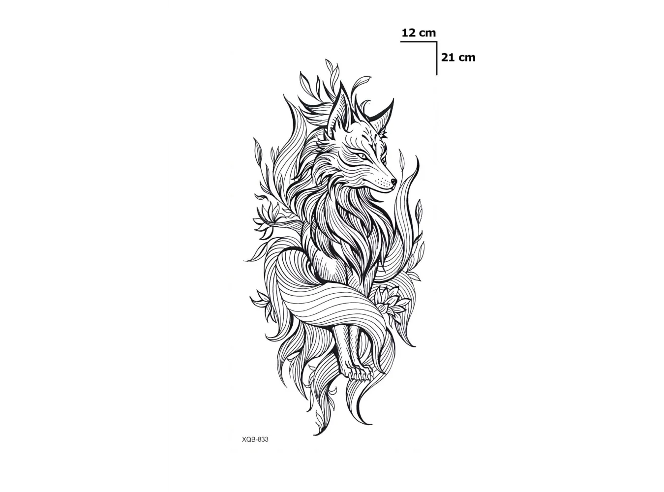 Tilki Geçici Dövme Tattoo