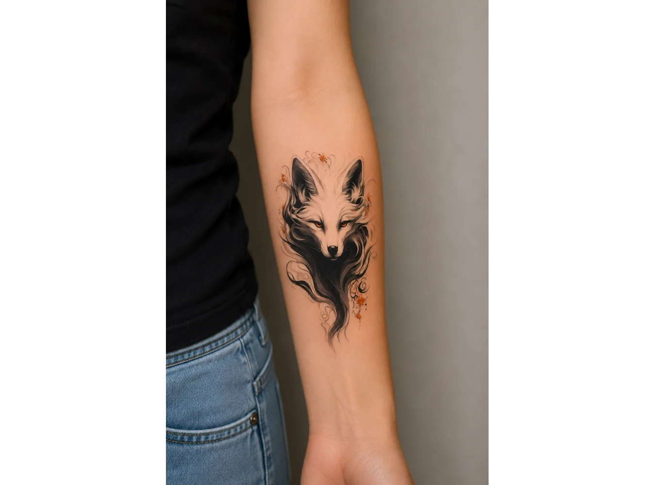 Tilki Geçici Dövme Tattoo