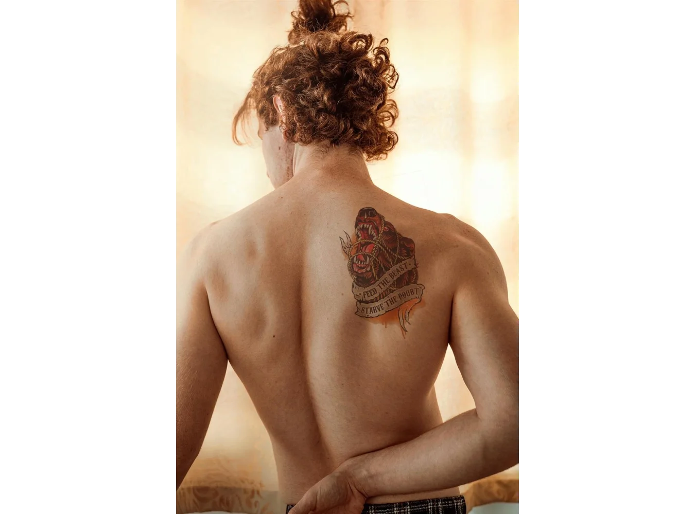 Vahşi Ayı Geçici Dövme Tattoo