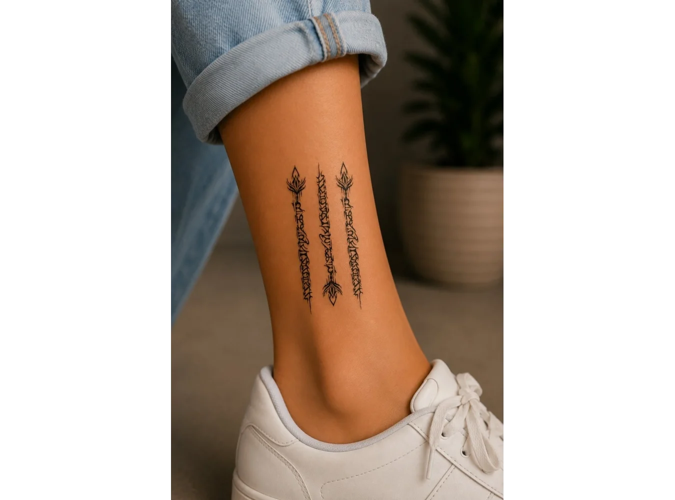 Yazılı Mini Dövme Geçici Tattoo