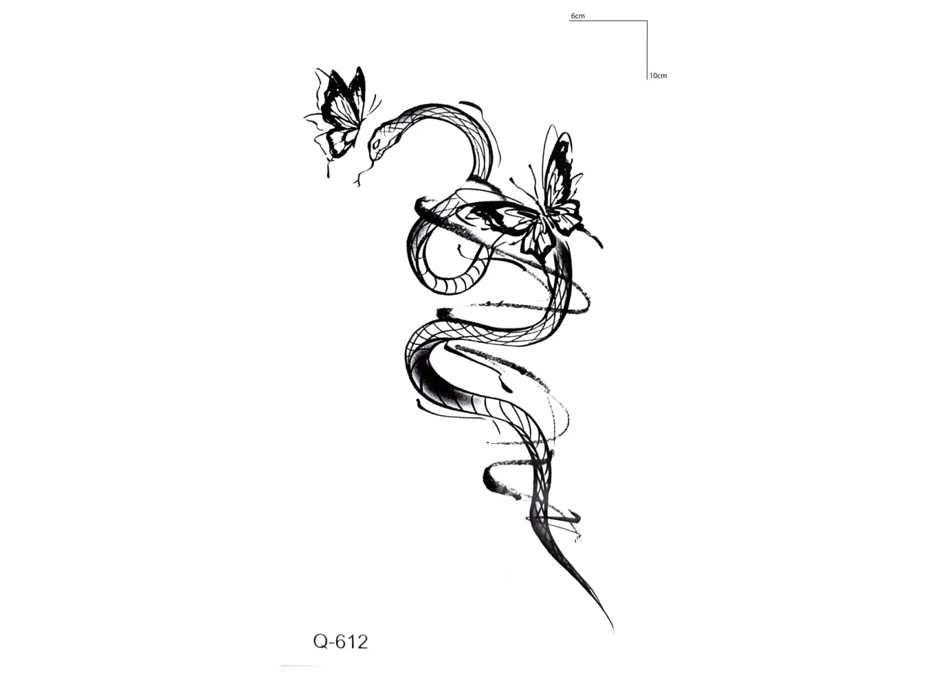 Yılan Mini Geçici Dövme Tattoo