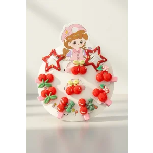 10lu Karışık Figürlü Mini Toka Set