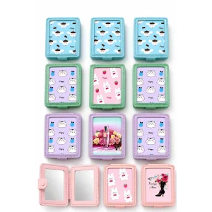 12li Karışık Renk Ayna Set