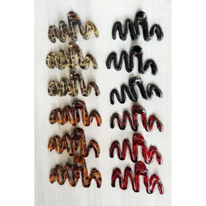 12li Karışık Renk Mandal Toka Set