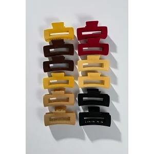 12li Karışık Renk Mandal Toka Set