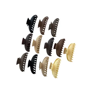 12li Karışık Renk Mat Mandal Toka Set