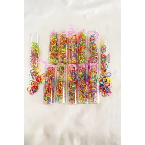 12li Karışık Renk Perma Lastik Toka Set