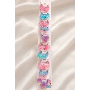 20li Karışık Renk Lastik Toka Set