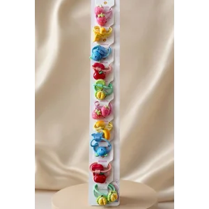 20li Karışık Renk Lastik Toka Set
