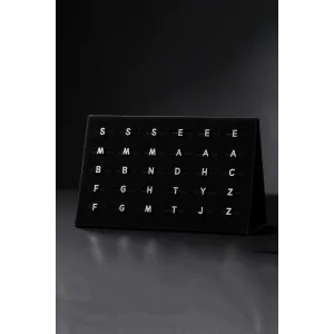 24lü Gümüş Renk Harfli Tragus Küpe Set