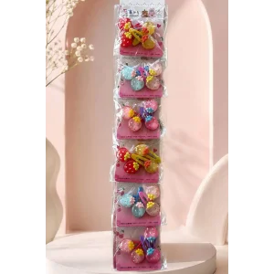 24lü Karışık Renk Yan Toka Set
