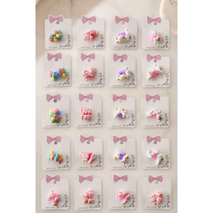 40lı Karışık Renk Lastik Toka Set