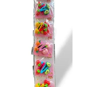 6lı Karışık Renk Karışık Figürlü Yan Toka Set