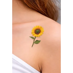 Geçici Papatya Figürlü Mini Dövme Tattoo