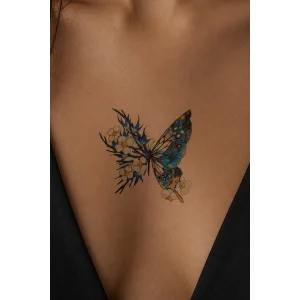 Geçici Kelebek Figürlü Mini Dövme Tattoo