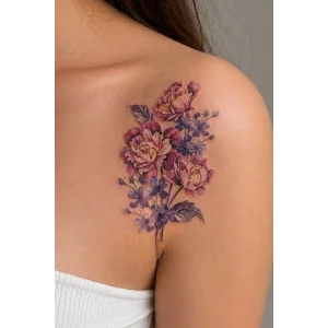 Geçici Çiçek Figürlü Mini Dövme Tattoo