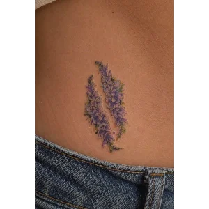 Geçici Çiçek Figürlü Mini Dövme Tattoo