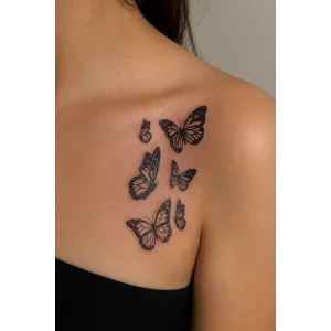 Kelebekler Mini Geçici Dövme Tattoo