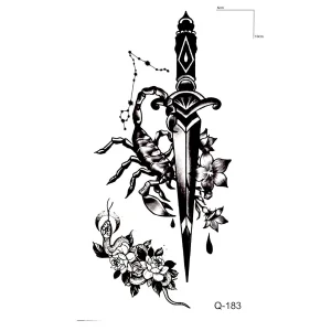 Akrep Ve Yılan Mini Geçici Dövme Tattoo