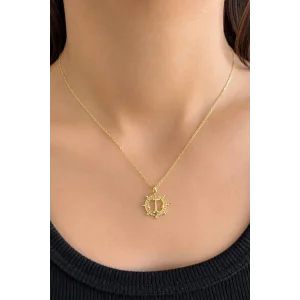 Altın Renk Çapa Figürlü Zincir Kolye