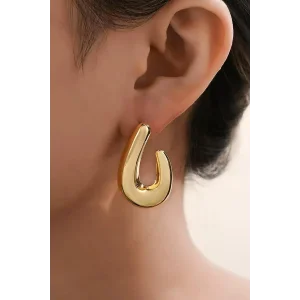 Altın Renk Çelik Küpe (Çift)