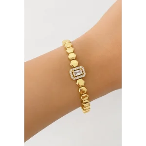Altın Renk Taşlı Cm Bileklik