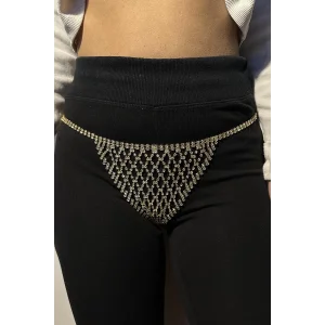 Altın Renk Taşlı Tanga