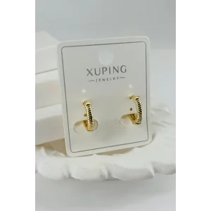 Altın Renk Xuping Halka Küpe (Çift)