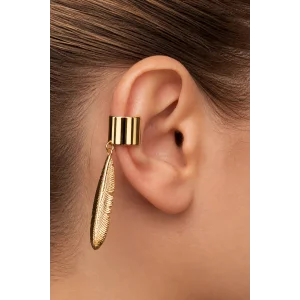 Altın Renk Yaprak Figürlü Xuping Ear Cuff (Çift)